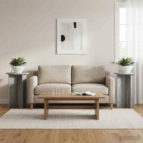 vidaXL Βάση φυτών 2 pcs Γκρι Sonoma Ø40 x 60 εκ. Επεξεργασμένο Ξύλο