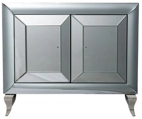 Artekko Sherde MDF Wood and Mirror Storage Cabinet (100x39x86)cm Artekko 44531