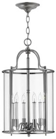 Κρεμαστό Φωτιστικό Οροφής 6xE14 Φ35cm Gentry Elstead Lighting-HK-GENTRY-P-L-PW-Ασημί HK-GENTRY-P-L-PW