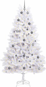 vidaXL Τεχνητό Χριστουγεννιάτικο Δέντρο Λευκό 120 x 120 x 240 εκ.