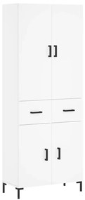 vidaXL Ντουλάπι Λευκό 69,5x34x180 εκ. από Επεξεργασμένο Ξύλο