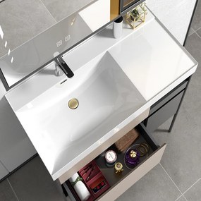 Martin Elite 100 Smoke Grey Plywood - Βαση Επιπλου με Νιπτήρα