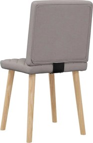 vidaXL Πολυθρόνες Τραπεζαρίας 2 τεμ. Taupe Υφασμάτινες