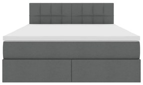 vidaXL Κρεβάτι με αποθηκευτικό χώρο και στρώμα με στρώμα 140 x 200 cm