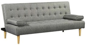 Καναπές-Κρεβάτι Τριθέσιος Υφασμάτινος Silva 40.0026 Grey 188Χ82Χ80εκ. Ύφασμα