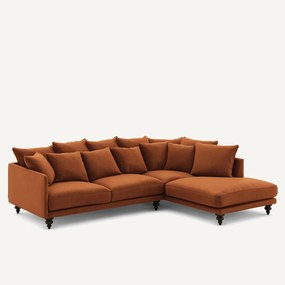 Γωνιακός καναπές από βελούδο, Lazare