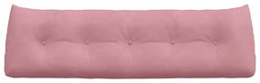 vidaXL Μαξιλάρι Πλάτης Ροζ 160 x 24 x 50 εκ Βελούδο