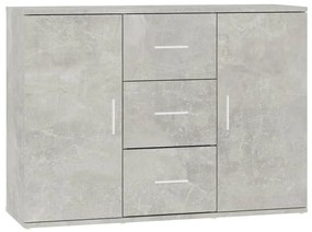 vidaXL Ντουλάπι Γκρι Σκυροδέματος 91x29,5x65 εκ. Επεξεργασμένο Ξύλο