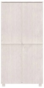 vidaXL Ντουλάπα HAMAR Λευκό 89 x 50 x 180 εκ. από Μασίφ Ξύλο Πεύκου