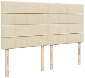 ΚΡΕΒΑΤΙ BOXSPRING ΜΕ ΣΤΡΩΜΑ ΚΡΕΜ 180X200 ΕΚ. ΥΦΑΣΜΑΤΙΝΟ 3293664