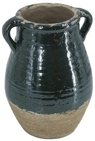 Artekko Antique Βάζο από Τερακότα Πράσινο (24.5x24.5x33)cm Artekko 460268