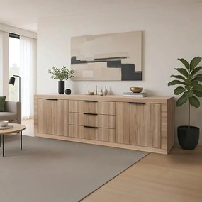 Μπουφές Doha σε sonoma απόχρωση 210x45x80.5εκ 210x45x80.5 εκ.