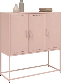 vidaXL Ντουλάπι Ροζ 100,5x39x107 εκ. Ατσάλινος