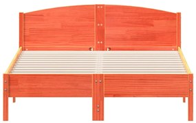 vidaXL Σκελετός Κρεβ. Χωρίς Στρώμα Καφέ Κεριού 120x200 εκ Μασίφ Πεύκο