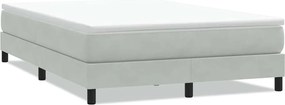 vidaXL Κρεβάτι Boxspring χωρίς Στρώμα Ανοιχτό Γκρι 140x220 εκ.