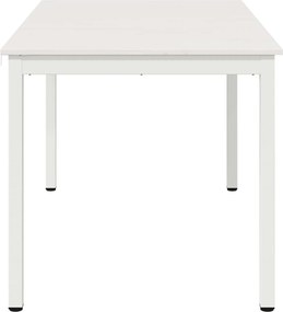vidaXL Τραπεζαρία Λευκό 140 x 80 x 75 cm Στερεά ξυλεία πεύκου