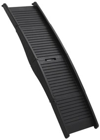 vidaXL Ράμπα Σκύλου Πτυσσόμενη Μαύρη 153 x 40 x 12,5 εκ. από Πλαστικό