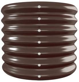 vidaXL Ζαρντινιέρα Καφέ 260x40x36 εκ. Γαλβανισμένος χάλυβας