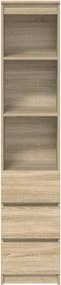 vidaXL Ντουλάπι Sonoma δρυς 37,5x35x180 εκ. Επεξεργασμένο Ξύλο