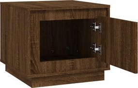 vidaXL Τραπεζάκι Σαλονιού Καφέ Δρυς 51x50x44 εκ. Επεξεργασμ. Ξύλο
