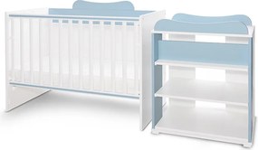 BED MULTI 190/72 COLOUR WHITE/BABY BLUE
