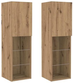 vidaXL Σετ τοίχου για τηλεόραση 6 pcs artisan δρυς 30.5 x 30 x 102 εκ