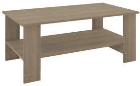 Τραπεζάκι Σαλονιού ArteLibre ΑΛΚΗΣΤΗ Raw Endgrain Oak/K105 100x55x41cm-14200140