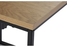 Σετ με 3 τραπέζια DKD Home Decor Μαύρο Μέταλλο 45 x 45 x 45 cm Ξύλο MDF
