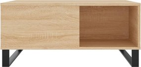vidaXL Τραπεζάκι Σαλονιού Sonoma Δρυς 80x80x36,5 εκ. Επεξεργασμ. Ξύλο
