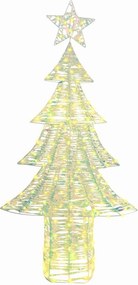 vidaXL Χριστουγεννιάτικο Δέντρο με 240 LED Θερμό λευκό 181 cm PET