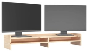 vidaXL Βάση Οθόνης 100x24x16 εκ. από Μασίφ Ξύλο Πεύκου