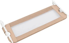 vidaXL Μπάρα Κρεβατιού Προστατευτική Χρώμα Taupe 102x42 εκ Πολυεστέρας