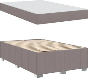 vidaXL Σκελετός Κρεβατιού Taupe 120 x 200 cm ύφασμα