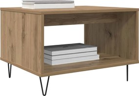 vidaXL Τραπεζάκι σαλονιού artisan δρυς 60 x 50 x 40 εκ