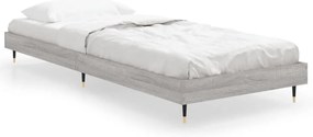 vidaXL Πλαίσιο Κρεβατιού Γκρι Sonoma 75x190 εκ. Επεξεργασμένο Ξύλο