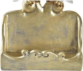 Διακοσμητική Φιγούρα DKD Home Decor Λευκό Χρυσό Κουκουβάγιες 10 x 8 x 7 cm