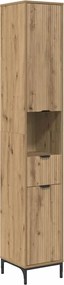 vidaXL Ντουλάπι Μπάνιου Artisan Oak 31,5 x 33 x 190 εκ.