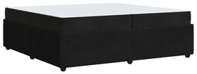vidaXL Σκελετός κρεβατιού με στρώμα Μαύρο 200 x 200 cm Βελούδο