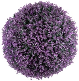 Τεχνητό Φυτό Θάμνος Πυξάρι 78523 Φ56cm Green-Purple GloboStar Πλαστικό