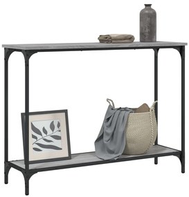 vidaXL Τραπέζι Κονσόλα Γκρι Sonoma 101x30,5x75 εκ. Επεξεργασμένο Ξύλο