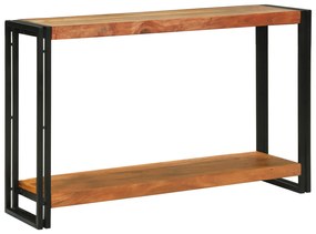 vidaXL Τραπέζι κονσόλας Καφέ 120 x 33 x 75 εκ Μασίφ ξύλο ακακίας