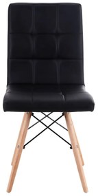 Καρέκλα CUPPLESSUS Μαύρο PU 43x55x86cm