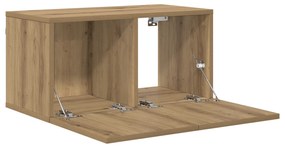 vidaXL Σετ Τραπέζι Τηλεόρασης Οξιά Τέχνης MDF, Βενιέρα Μεσαίο
