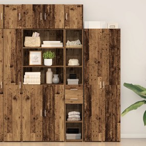 vidaXL Ντουλάπι Αποθήκευσης Παλιού Ξύλου 30x42.5x225 cm Κατασκευασμένο Ξύλο