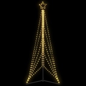 vidaXL Χριστουγεννιάτικο δέντρο LED 525 LED Ζεστό Λευκό 302 εκ.