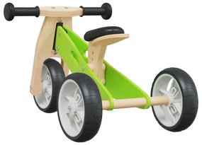 Ποδήλατο Ισορροπίας για Παιδιά 2 σε 1 Πράσινο - Πράσινο