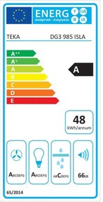 Συμβατικός Απορροφητήρας Teka DECORATIVAS ISLA 90 cm 796 m3/h 66 dB 292W Χάλυβας