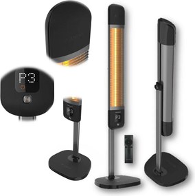 LUXEVA PRO-FR 2500W BLACK CARBON INFRARED HEATER