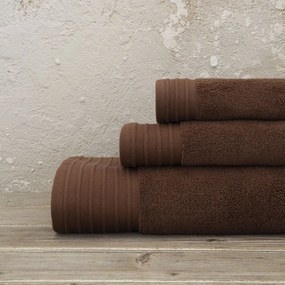 Πετσέτα Feel Fresh Warm Brown Nima Face 50x100cm 100% Βαμβάκι