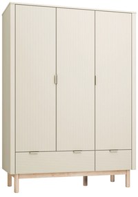 Τρίφυλλη ντουλάπα Miloo Σαμπανιζέ